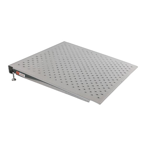 Ramptec Aluminium Adjustable Threshold Ramp 90Cm X 90Cm 272Kg Capacity