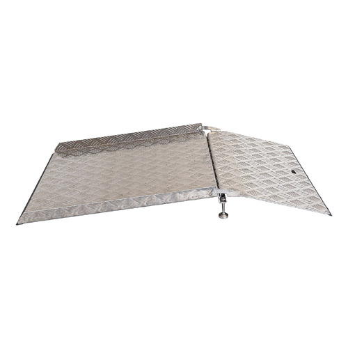 Ramptec Aluminium adjustable hinged threshold drive over ramp 120cm x 76cm