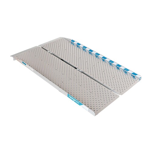 Ramptec 4 Foot Aluminium Wheelchair / Scooter Ramp Portable - Punch Plate